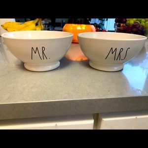 Rae Dunn Mr. & Mrs. bowls